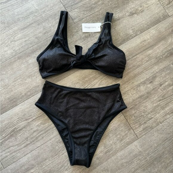 AMICABLING shimmery swimming set 🖤 - Picture 2 of 14